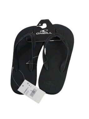 O'Neill Friction Flip Flop Sandals, Black, Size 8